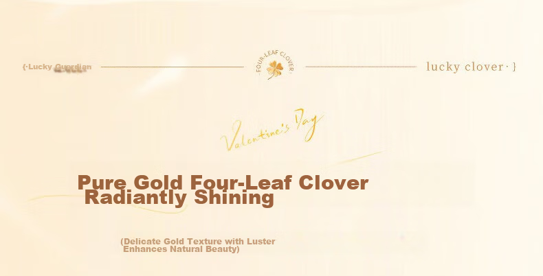 Sino Gem Pure Gold Lucky Four-Leaf Clover Bracelet for Women Luxury High-End Gift for Girlfriend Birthday Qixi Valentine's Day 7