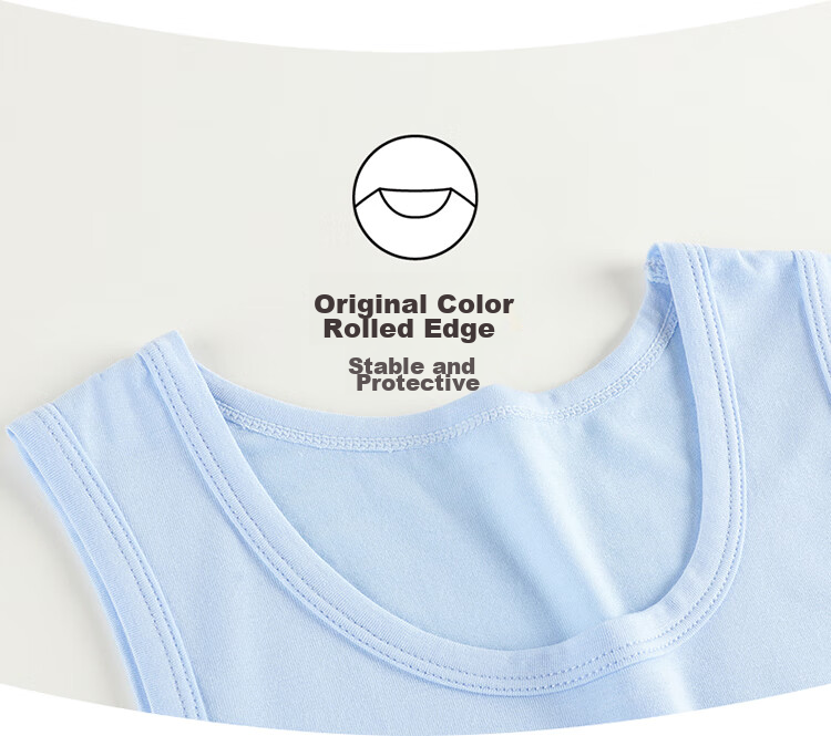 THREEGUN Children's Clothing Class A Modal Undershirt Vest for Girls And Boys Students 6