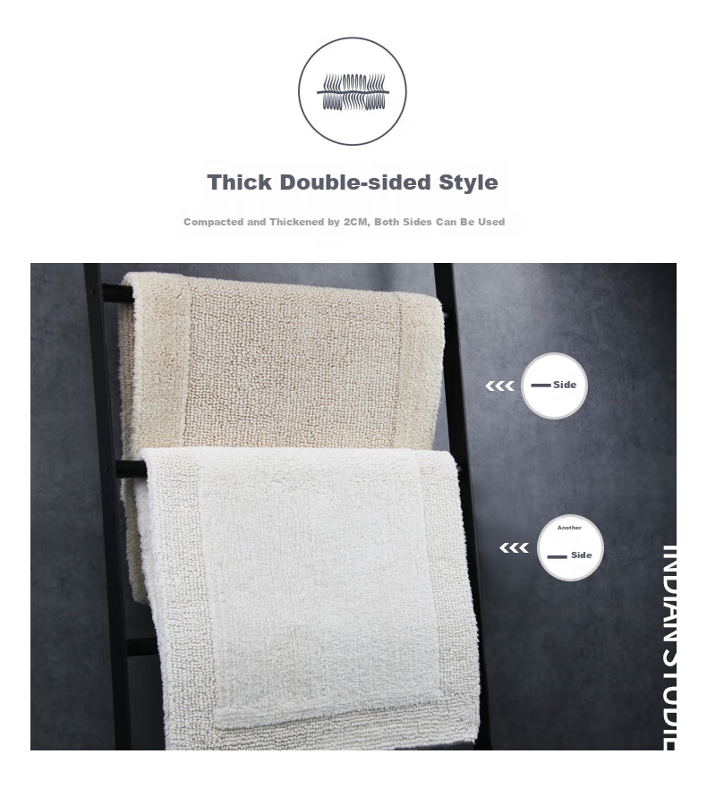 Amarelle Yijing Tiancheng Non-Slip Absorbent Floor Mat, Dust-Proof Bathroom Toilet Mat, Mat05 Off-White (50*80cm) 5
