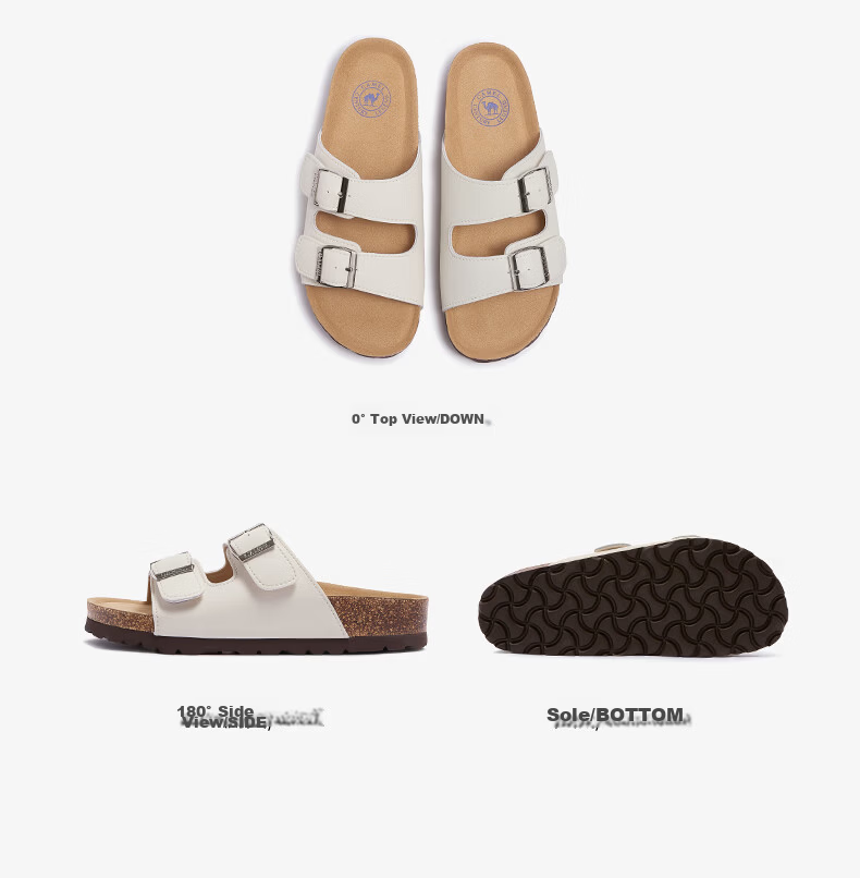 CAMEL Birkenstock Style Women's Casual Thick Sole Platform Sandals L26M700064A Beige Size 38 27