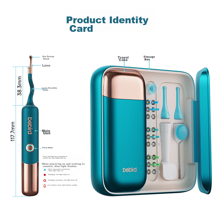Bebird 3 UltraX Visual Ear Cleaner Hummingbird 2K HD Ear Care Device Birthday Gift Premium Gift Box 41