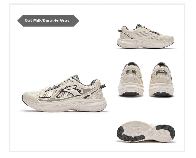 361° Guangwo Men's Autumn Outdoor Sports Casual Shoes, Breathable Commuter Thick-Soled Retro Dad Shoes, 672636773-3 40