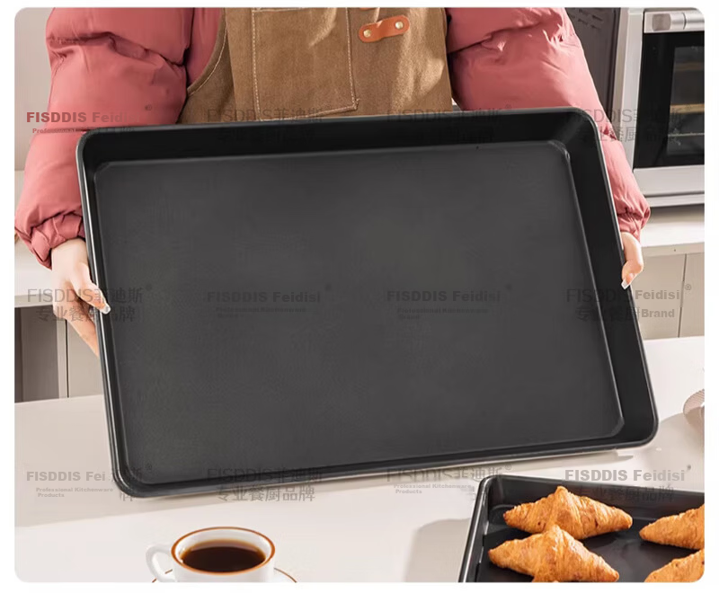 FISDDIS Premium Commercial Non-Stick Baking Tray 60X40X5 Oven Bread Cake Baking Mold Rectangular Pan 28