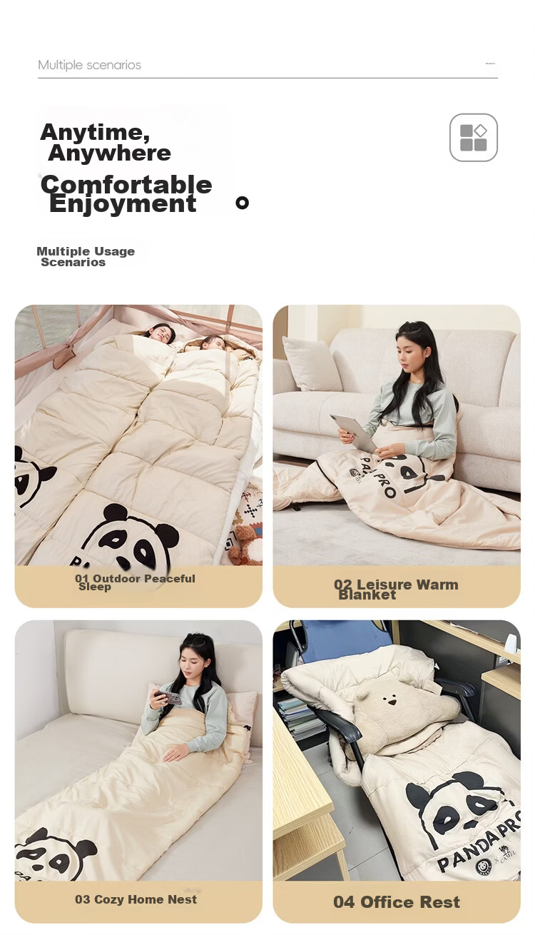 CAMEL Adult Anti-Dirt Cover Lightweight Outdoor Camping Ultra-Light Portable Student Nap Sleeping Bag Aloe Green 5427B 12