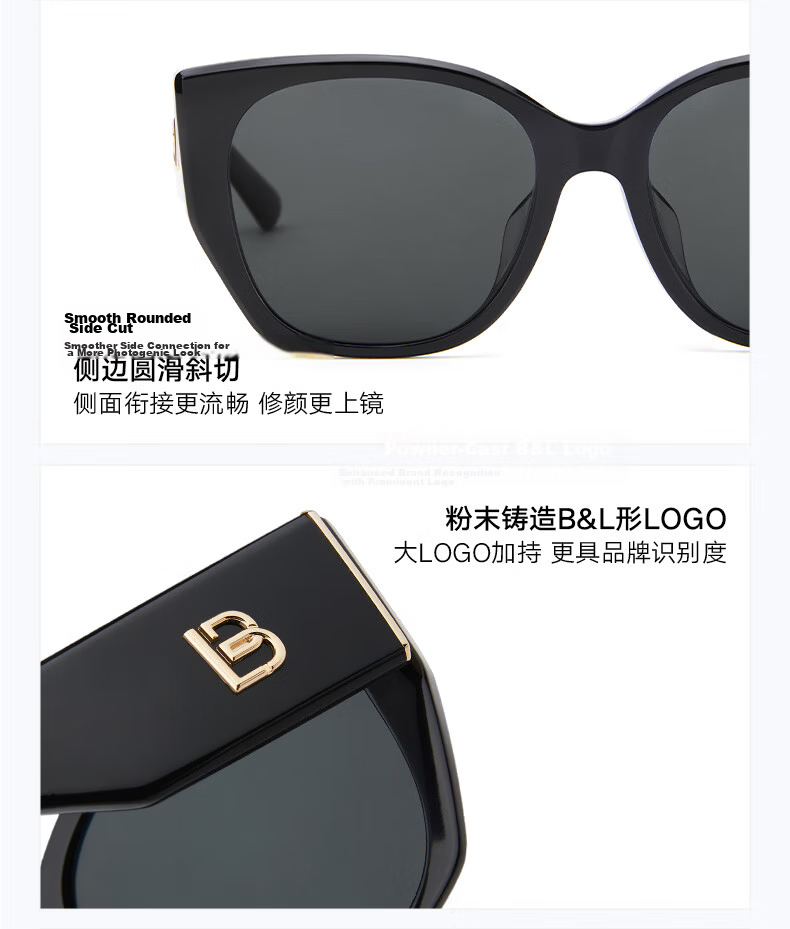 BOLON Sunglasses, Yang Zi's Style, Cat-Eye Large Frame Sunglasses, UV Protection, Driving Sunglasses for Men And Women, Trendy, BL3189C91 6