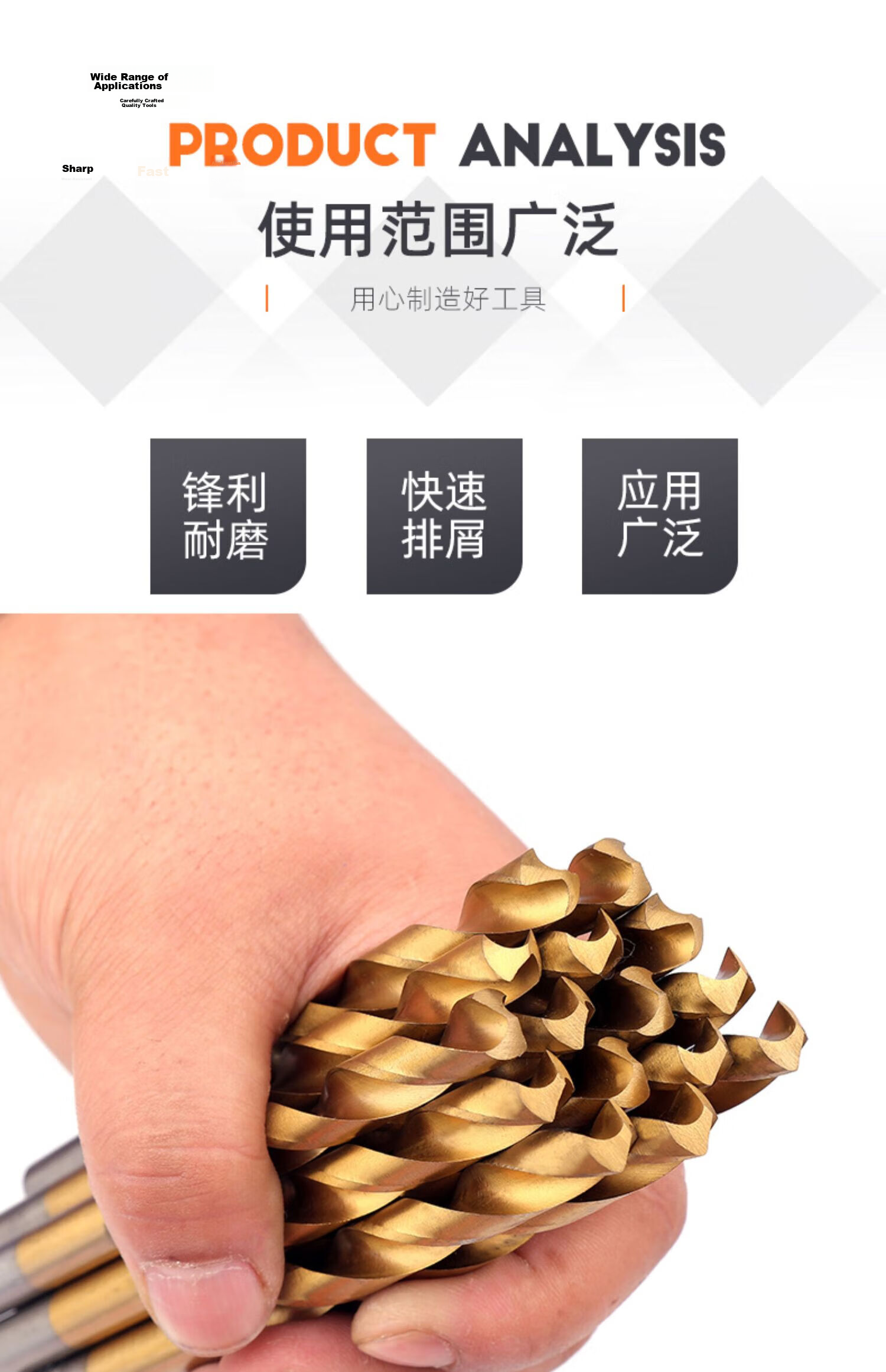 GREENER Twist Drill Bit Set Aluminum Alloy Hole Saw Steel Super Hard Electric Drill Bit Metal Professional Stainless Steel Special 2