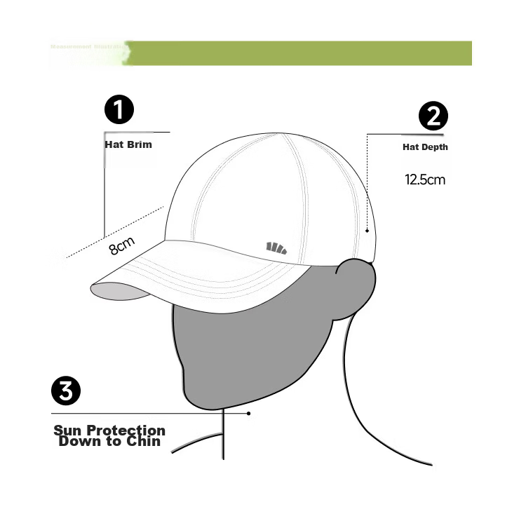 Beneunder Baseball Cap Unisex Sun Protection Outdoor Cycling Duckbill Wide Brim Slim Face Hat DS020 26