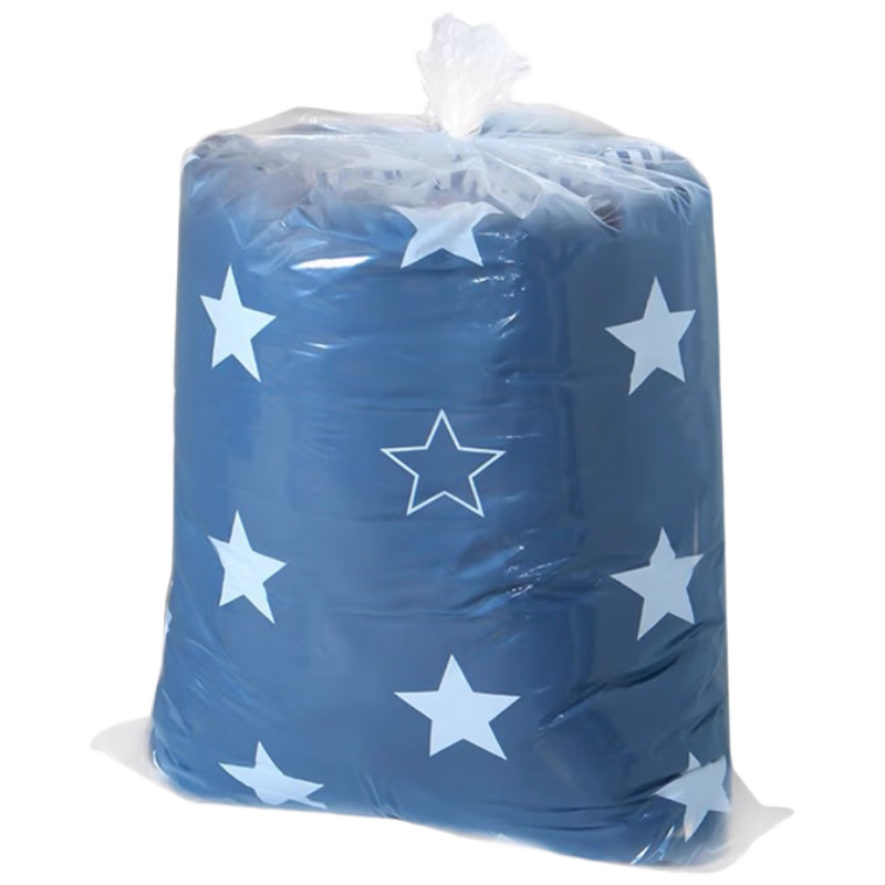 Dengbi Transparent Plastic Quilt Storage Bags Large Clothes and Bedding Dustproof Moisture-Proof Storage Bags 10-Pack