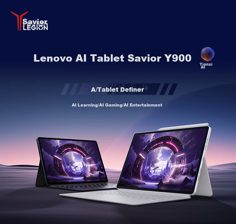 Lenovo Legion Y900 New 11.1-inch Tablet AI E-sports Gaming Dimensity 9500s High Refresh 4K Long Battery Life Entertainment 8+128GB Black Student Education Discount 2