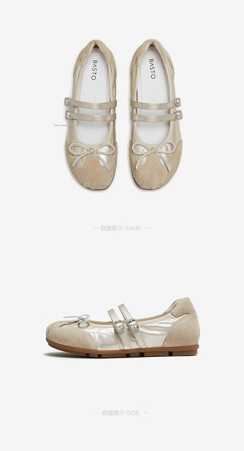 BASTO 26 Autumn Mall Lambskin Mary Jane Ballet Flats Women's Derby Flat Shoes SCR06CQ6 18
