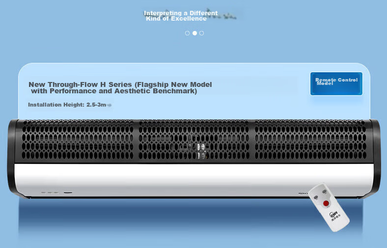 NW (NYYW) Commercial Air Curtain Energy-Saving G6 Model 0.9m Remote Control Air Door Curtain 15