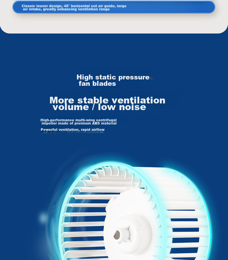 GENUIN Ceiling Duct Exhaust Fan 10 Inch BPT12-14C-1 Powerful Low Noise Ceiling Mounted High Airflow Ventilation Fan 8