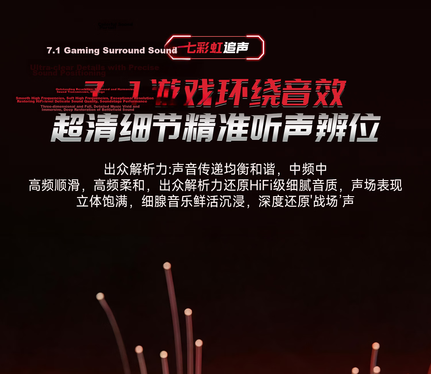COLORFIRE Rainbow 2026 New Release Pursuit Sound Gaming 7.1 Wired Semi-In-Ear Headset Delta Operation Valorant PC FPS Mobile PUBG Positional Audio 13