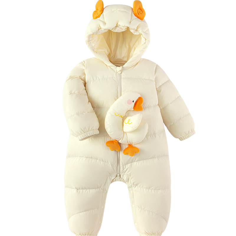 BALABALA Kids Lightweight Down Jacket Baby Outdoor One-Piece Winter Romper Toddler Clothes Boys Girls Cute