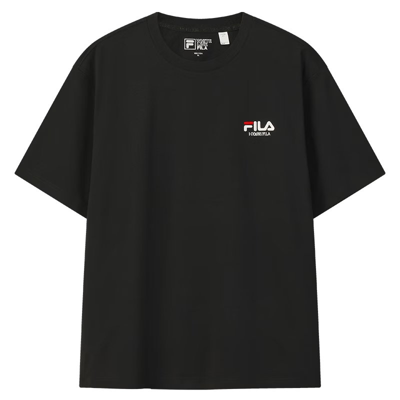 FILA 2026 Summer Moisture-Wicking Quick-Dry Couple Short Sleeve T-Shirt Fashionable Round Neck Casual Sun Protection Top