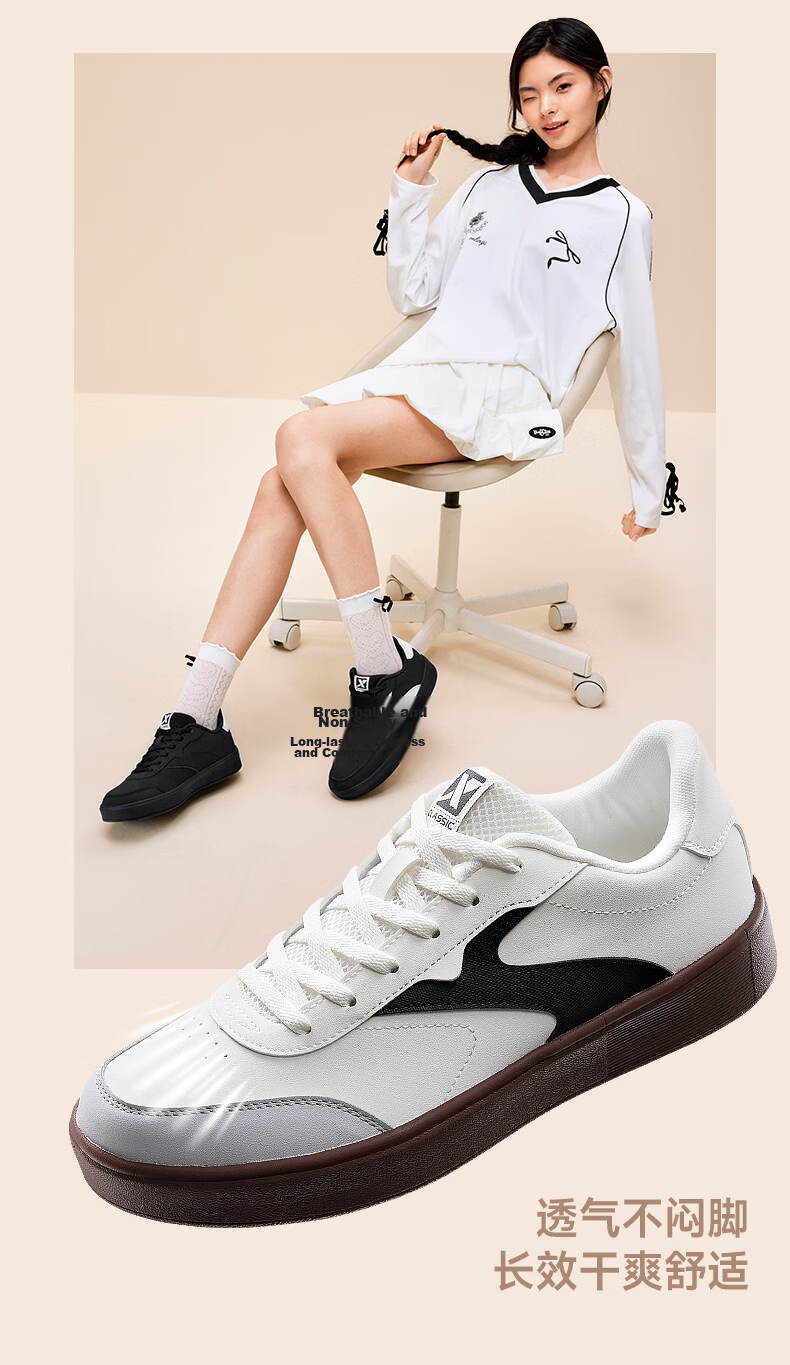 Xtep Vitality Training Shoes Women's Sneakers Summer Breathable Classic Thin Sole Low-top Lightweight Casual White Shoes 13