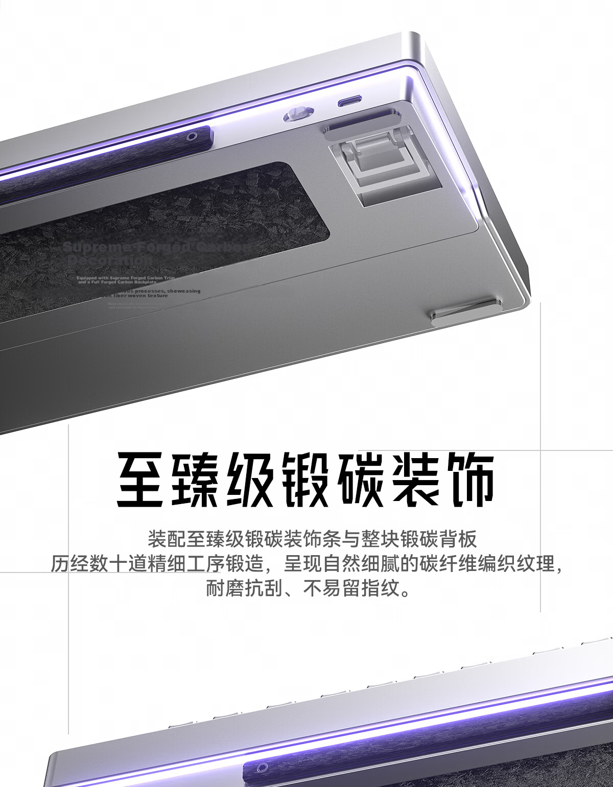 AULA Nova98 Gasket Structure Mechanical Keyboard Custom Dual 8K Tri-Mode Wireless Wired Bluetooth 99-Key Hot-Swappable Gaming Office Moon Rock Gray 11