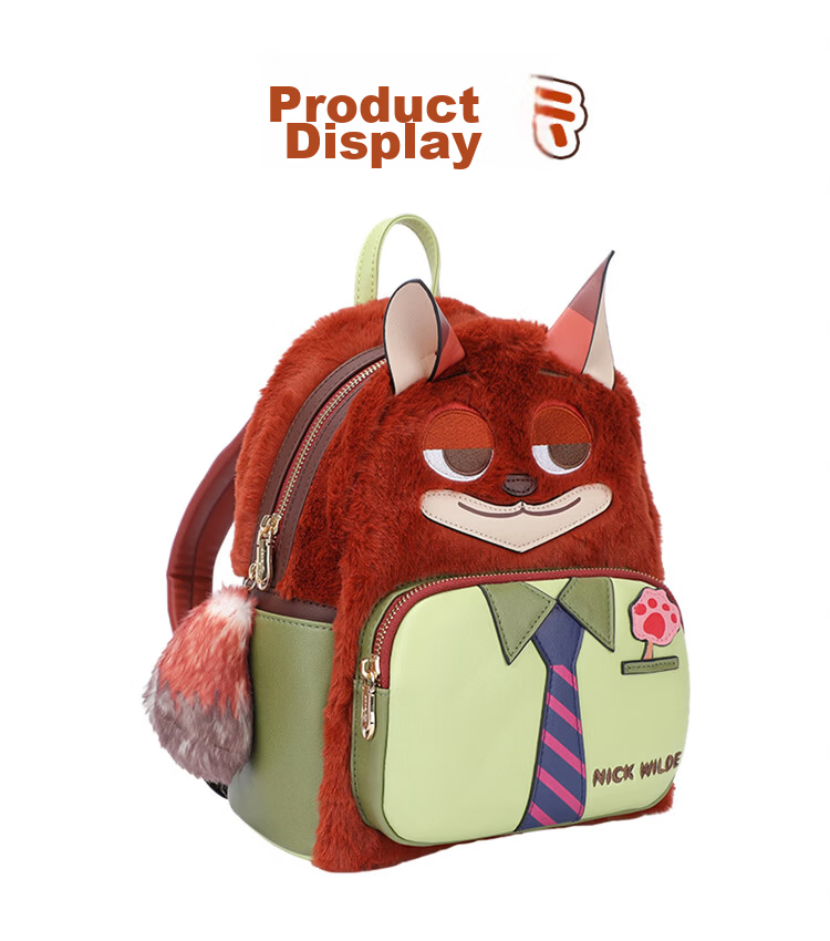 Disney Zootopia Nick Backpack Cute School Bag Gift Box for Women Men Birthday Present 11