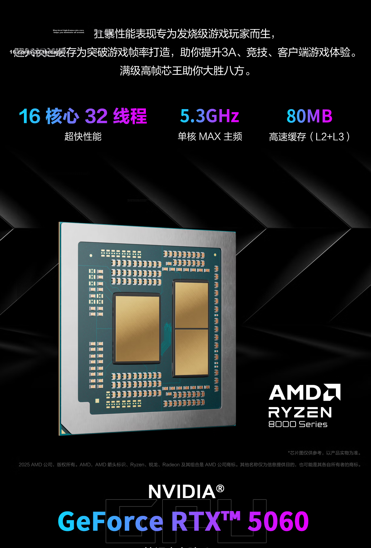 ROG Moba 9 MINI Mini Desktop Dedicated Graphics High-Performance Gaming PC Ryzen 9 8940HX 16GB+1TB RTX 5060 3