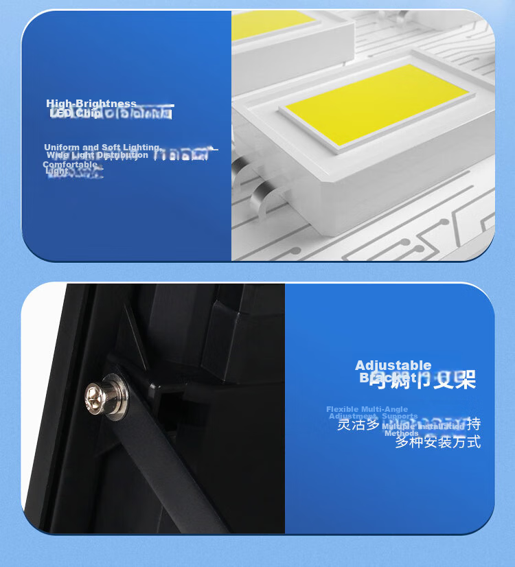 FSL Foshan Lighting LED Solar Floodlight Smart Light Control Remote Dimming Timer IP65 Monocrystalline Silicon Fast Charging 6W 540 Lumens 10000mAh Battery Capacity 14