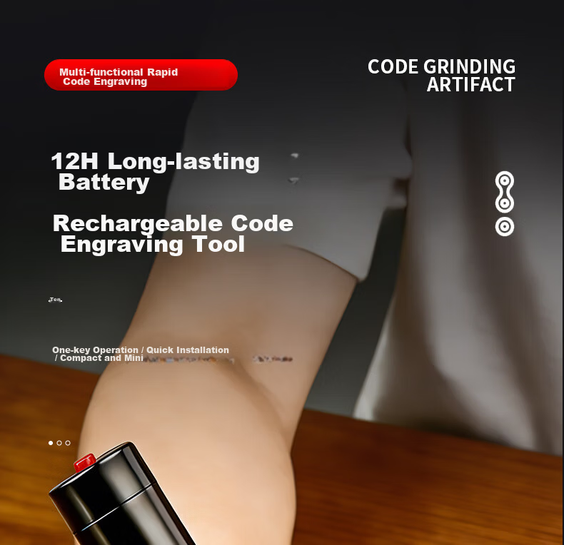 Jingkai Rechargeable Electric Code Engraving Machine Handheld Brushless Mini Code Scraper Grinder for Cigarette Boxes 1