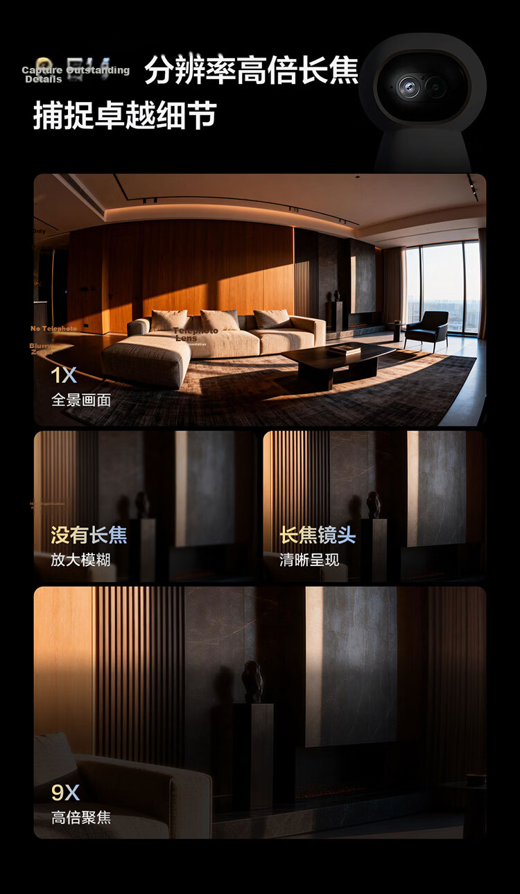 Aqara Smart Camera G350 Gateway Edition Dual-Lens PTZ Face and Gesture Recognition Compatible with Apple HomeKit 5