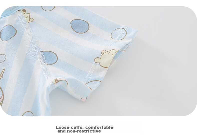 Disney 2-Piece Baby Summer Thin Newborn Romper Set A-Class Cotton Crawling Suit for Boys and Girls Full Moon Gift 15