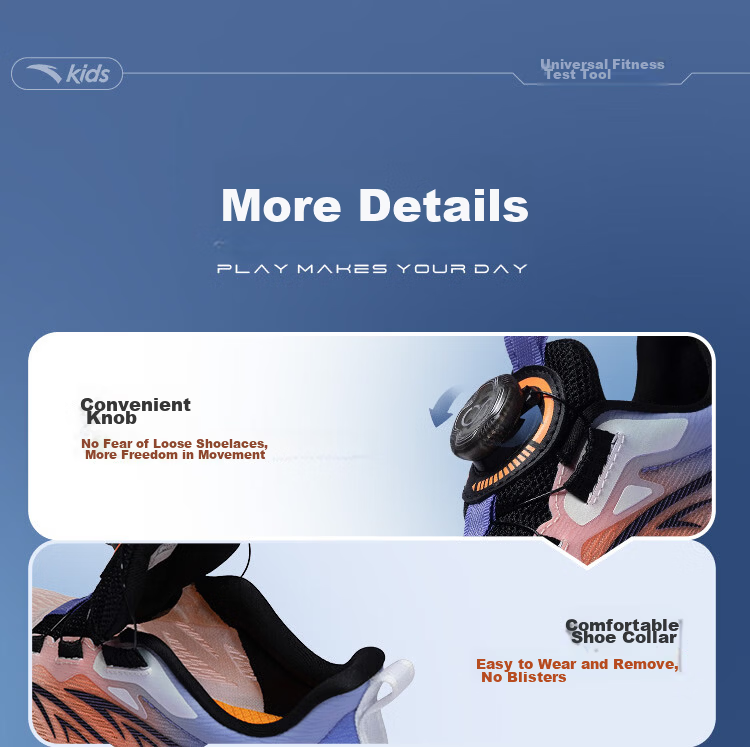Anta Kids Fitness Running Shoes Student Sports Shoes Victory Boys and Girls Mesh Breathable Youth Running Shoes 2026 14
