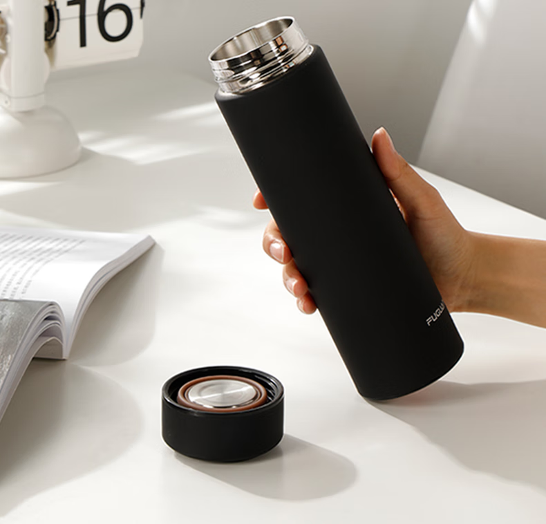 Fuguang Insulated Mug, 304 Stainless Steel Tea Cup, Vacuum Business Cup, Cold-Keeping Cup for Men And Women, Straight Water Bottle, Jingdong Limited Editio 6