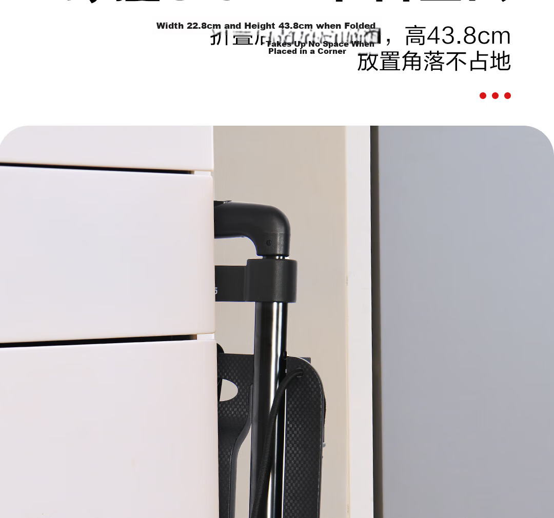 Deli Folding Hand Cart Trolley Flatbed Cart Shopping Cart Outdoor Transport Cart Load Capacity 70 Jin 8