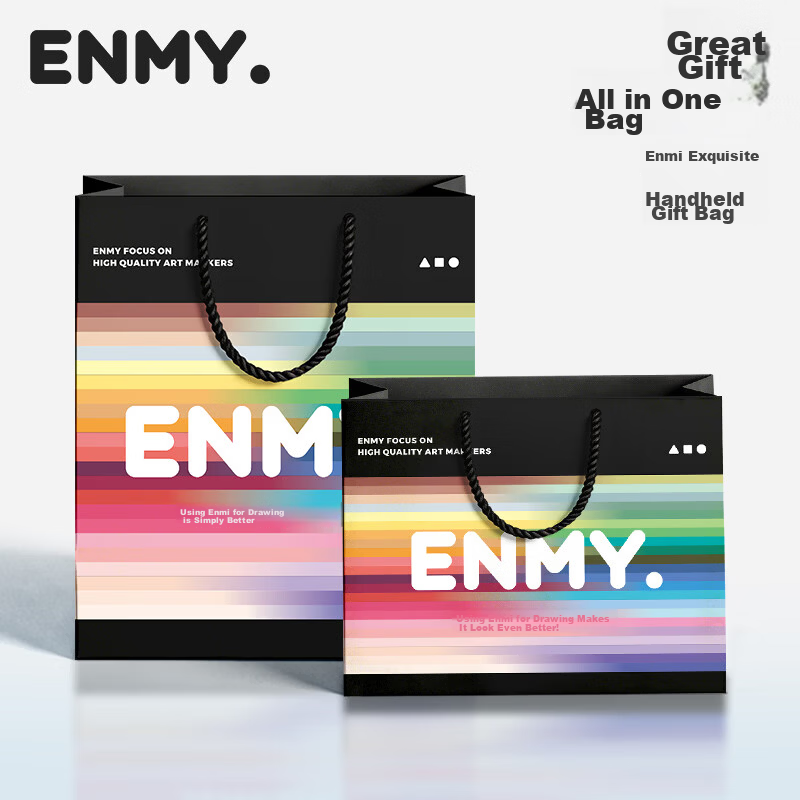 Enmy Large Marker Pen Original Authentic Bag Large Capacity Gift Packaging Simple Design Exquisite Premium Drawing Pen 1