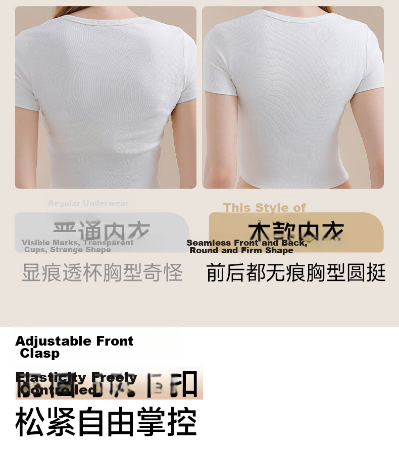 Tingmei Women's Front Zipper Large Bust Minimizing Lift Push-Up Side Support Sports Shockproof Plus Size Bra Blue 3XL 9