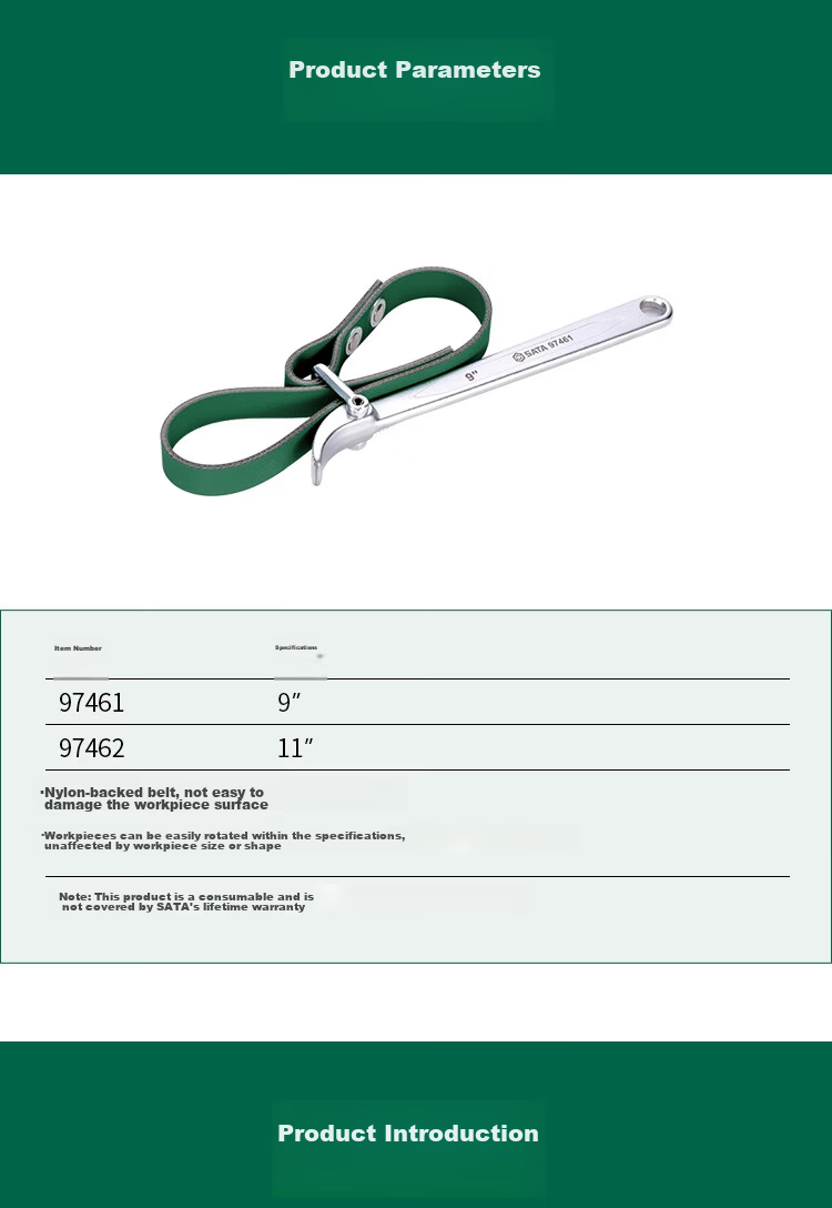 SATA 9" Belt Wrench 97461 2