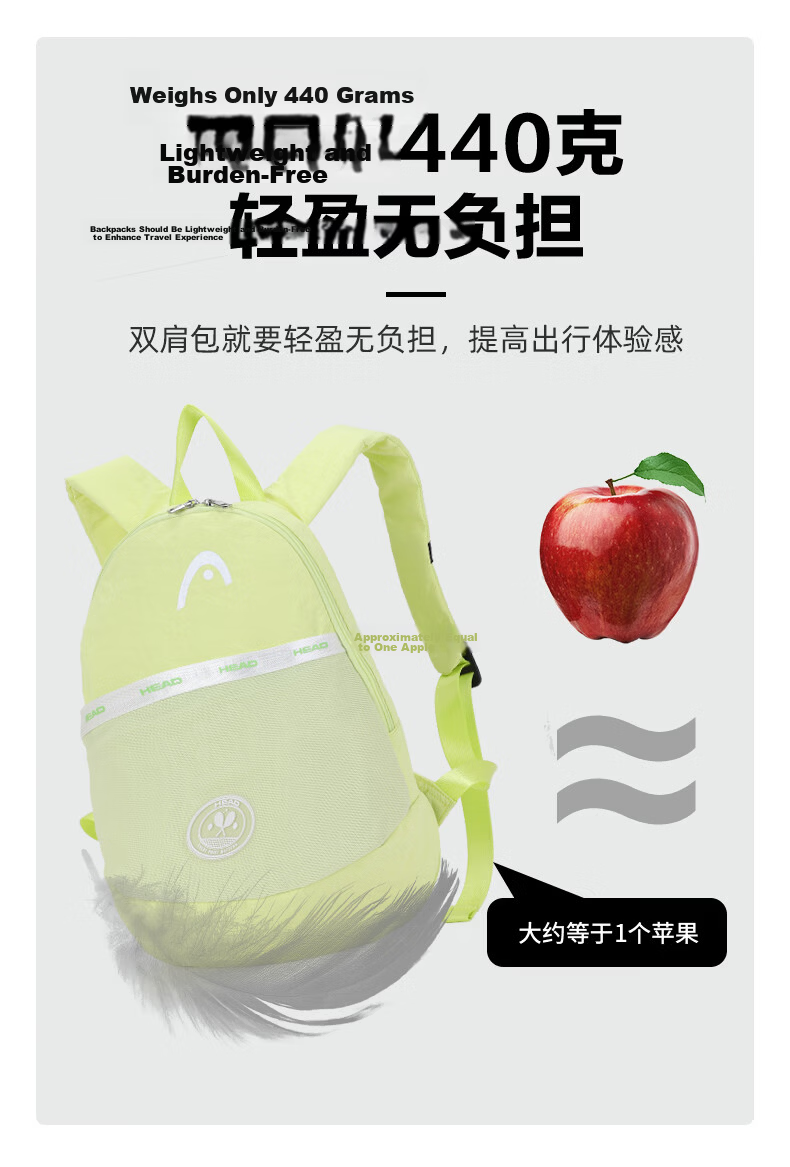 HEAD Casual Sports Bag Lightweight Versatile Tennis Bag Wimbledon Badminton Large Capacity Backpack Pickleball Racket Bag 4