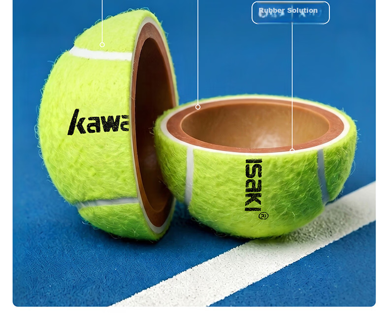 KAWASAKI Tennis Practice Balls, Set of 3, KT-80 5