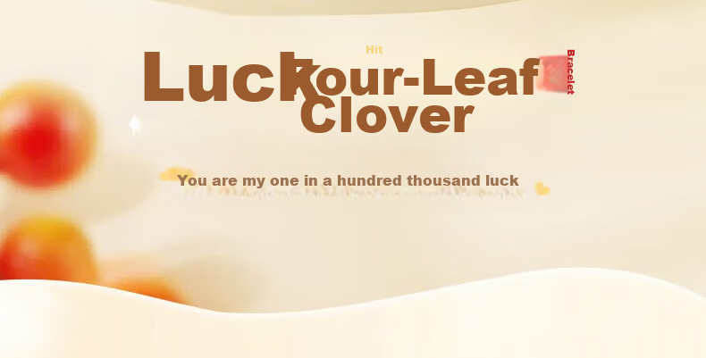 Sino Gem Pure Gold Lucky Four-Leaf Clover Bracelet for Women Luxury High-End Gift for Girlfriend Birthday Qixi Valentine's Day 2
