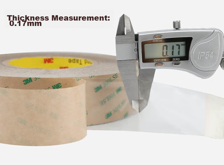 3M Double-Sided Tape Ultra-Thin Transparent PET No-Trace High-Temperature Resistant Strong Adhesive Tape 9495LE 20mm Width 55m Length 0.17mm Thickness 5