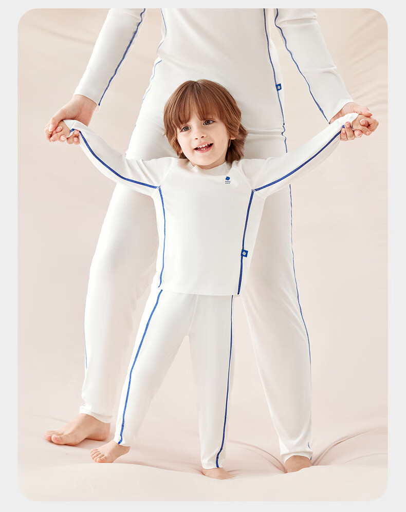 Babycare Camellia Children's Homewear Spring Summer Modal Lightweight Pajama Set Shell White 130 27