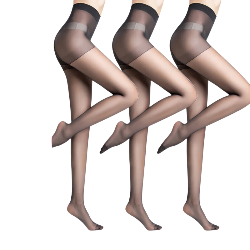LangSha Ultra-Thin Pantyhose for Women with Added Crotch, Elastic, Sexy, Durable, Flesh-Colored, Bare-Leg Base Layer Stockings