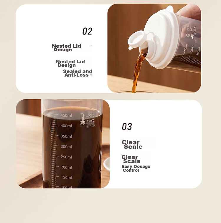 Baijie Herbal Medicine Dispensing Bottle Food Grade Heat-Resistant Herbal Medicine Cup Storage Container Sugar Storage Bottle 13