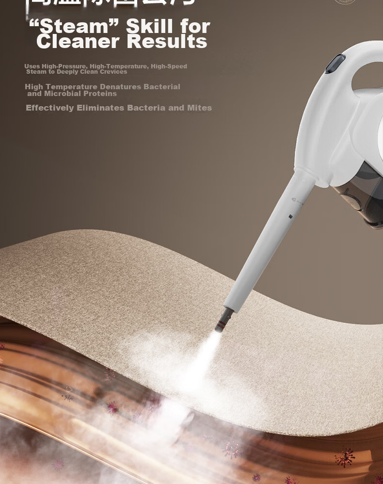Supor Steam Cleaner [6-Speed Intelligent Mode] Multifunctional High-Pressure Washer Vacuum and Wash Integrated Air Conditioner Kitchen Range Hood Whole House Cleaning EMC-S200 7