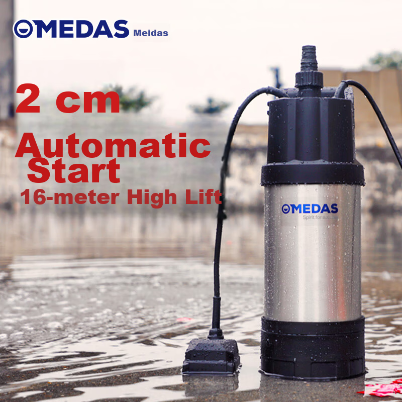 Medas Household and Agricultural Water Pump Small Low Suction Submersible Pump High Lift Farm Irrigation Fully Automatic Water Pump