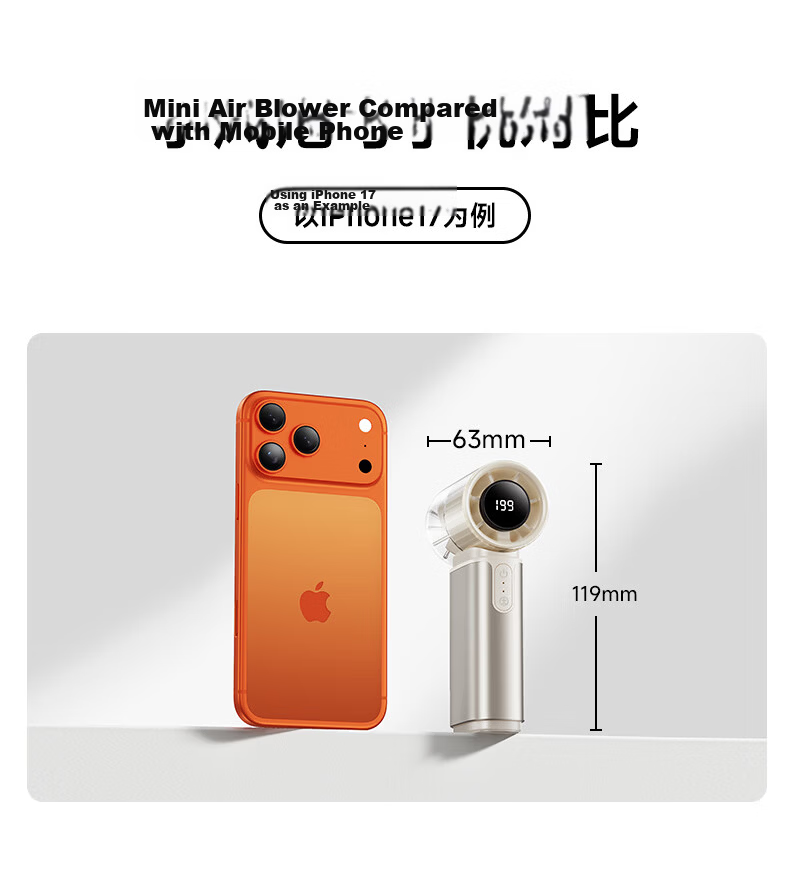 MINISO Portable Handheld Mini USB Fan Semiconductor Cooling Small Personal Fan Long Battery Life 3C Certified Quiet Rechargeable High-Speed Powerful Air Conditioner Aluminum Alloy 17