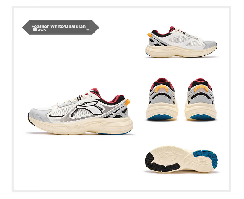 361° Guangwo Men's Autumn Outdoor Sports Casual Shoes, Breathable Commuter Thick-Soled Retro Dad Shoes, 672636773-3 39