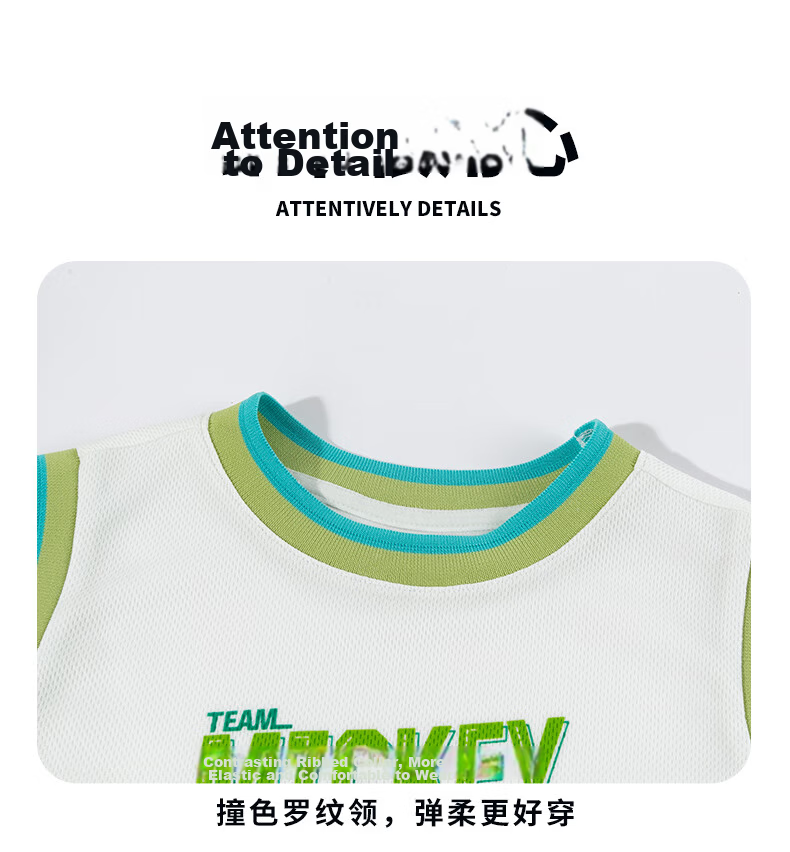 Disney Mickey Basketball Jersey Summer New Boys' Sleeveless Breathable T-Shirt Short Tennis Soccer Shirt Sky Blue 130 18