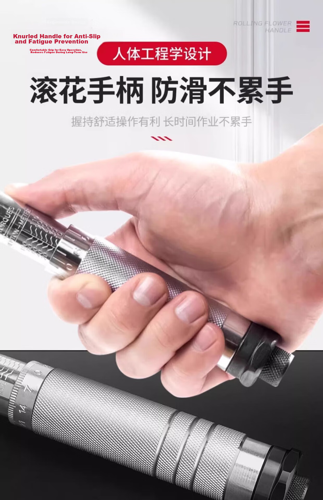 HUGE Torque Wrench 1/2" (1/2-28-210Nm) Torque Ratchet Wrench Dual Direction 72-Tooth Ratchet 9
