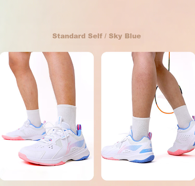 LI-NING Badminton Shoes All-Rounder V Series Unisex Adult and Kids Parent-Child Durable Anti-Twist Non-Slip Shock Absorption 12
