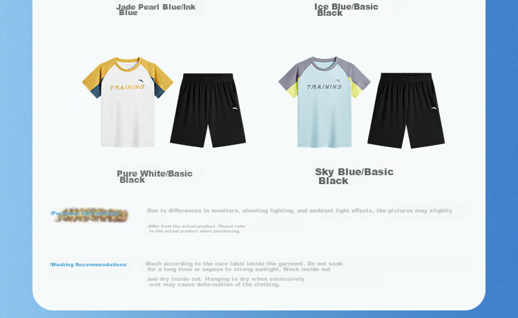 Anta Kids Sports Set Boys and Girls 2026 Summer Comfortable Breathable Short T-Shirt and Shorts Two-Piece Set A72625710 22
