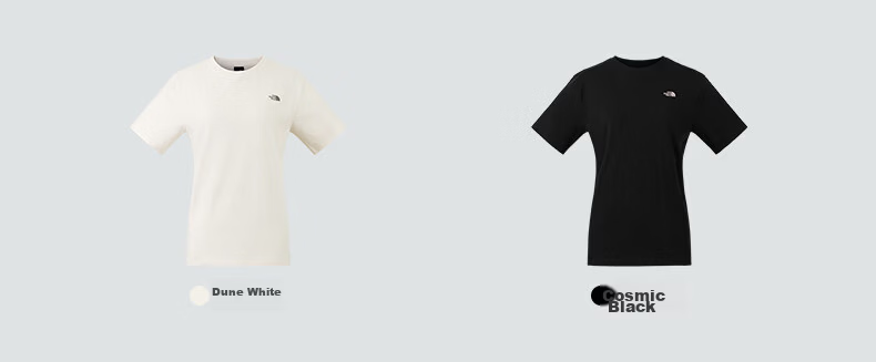 The North Face Women's Embroidered Pattern Casual Fashion Short Sleeve T-Shirt 8JKZ Off-White/QLI XL 9