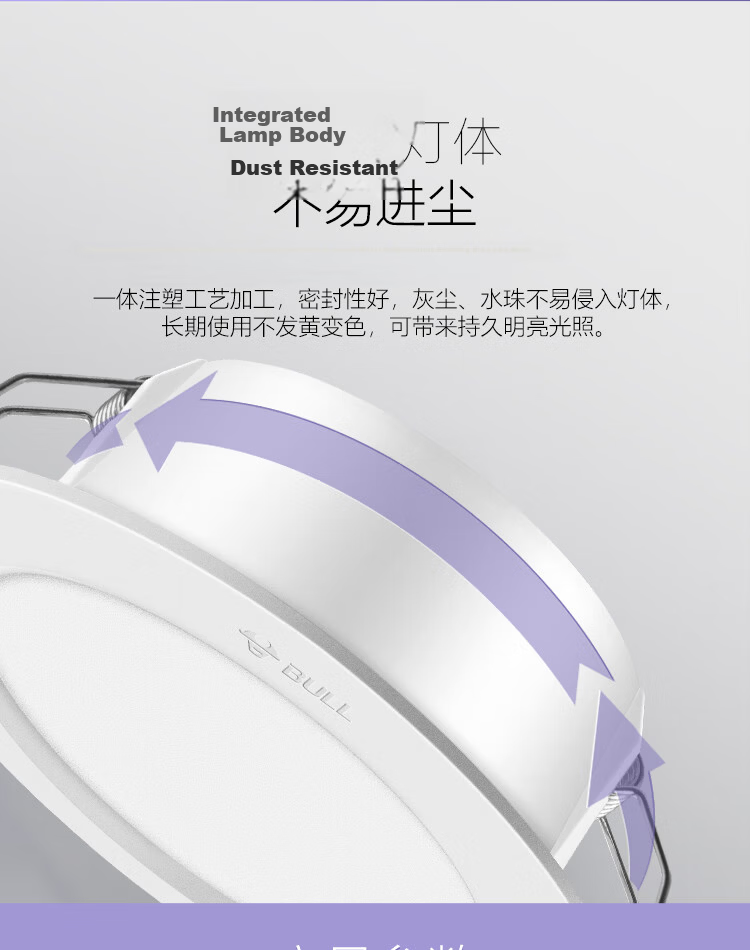 BULL LED Recessed Downlight Ceiling Light Corridor Entryway 4W 3-Inch Warm White 4000K Cutout 70-85mm 9